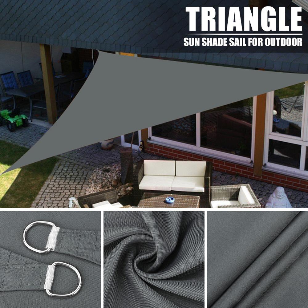 280GSM Grey Awnings Shade Sail Cloth Waterproof Oxford Garden Square/Triangle Sunshade 98%UV protection outdoor Canopy