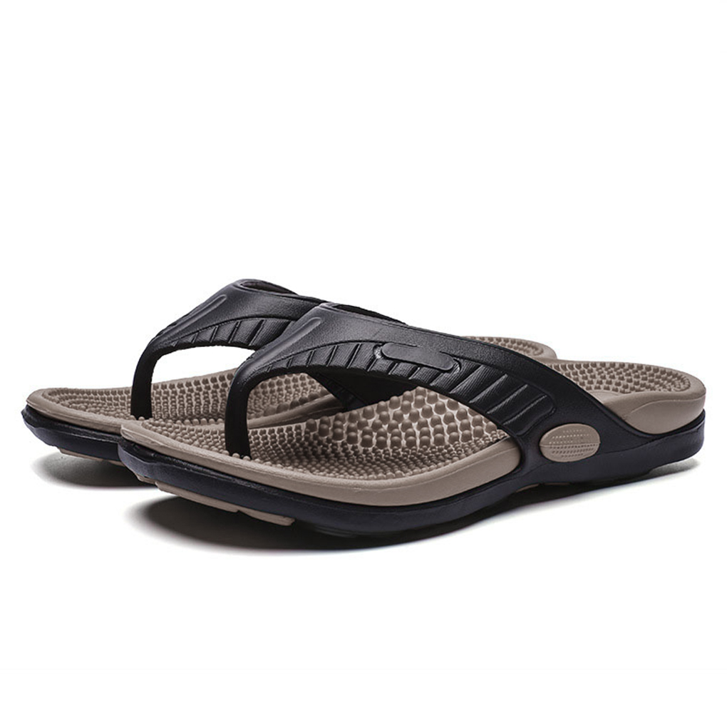 Summer Man Slippers Massaging Slides Anti-slip Flip Flops Sandals Shoes Indoor Outdoor Casual Comfortable Footwear