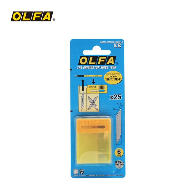 MADE IN JAPAN OLFA Standard art pen fixed blade knife AK-1 Included 25 Blades or 5 Blades