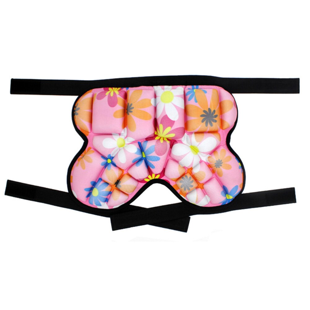 Pantalones cortos con almohadilla protectora para niños, ajustables, ligeros, para esquí, Snowboard, patinaje sobre ruedas, Hockey, fútbol, flor, 1 unidad