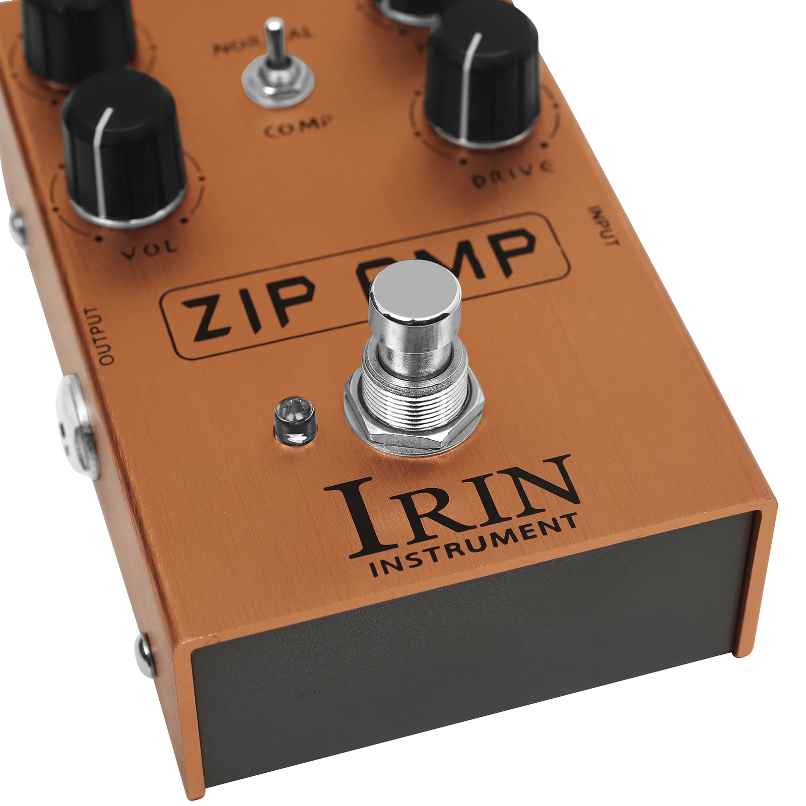 IRIN ZIP AMP AN-39 Pedal de efectos de guitarra eléctrica Pedal de efecto de guitarra de tono Overdrive de compresión fuerte con interruptor de palanca COMP