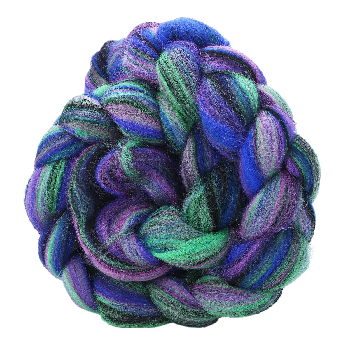 Regenboog Kleuren Zachte Wol Roving Omvangrijk Dikke Garen Spinning Hand Breien Draad Haak Garen voor Muts Sjaal Breien 114g 4oz