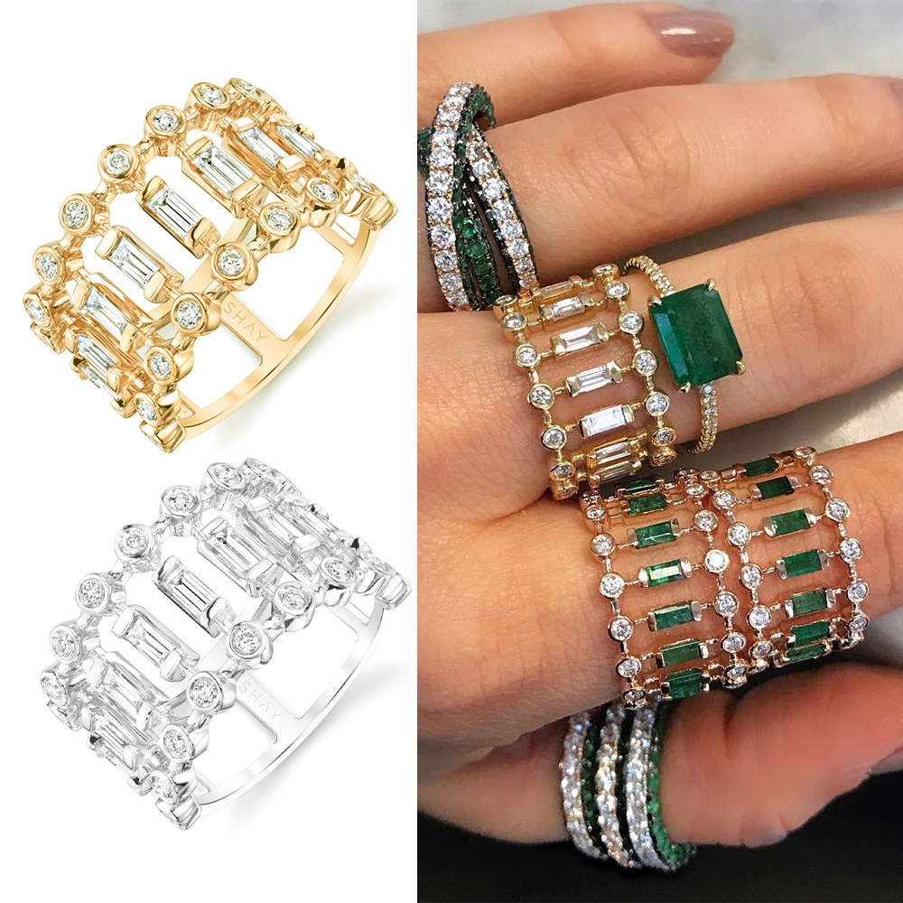 Janekelly charm 3 kleuren bruids trouwringen sterling met bedel glanzend helder oostenrijks kristal dubai sieraden top