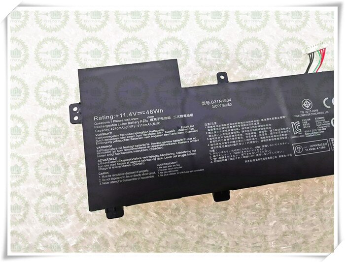 B31N1534 For Asus Zenbook U5000 UX510U UX510UX UX510UW UX510UX-CN044T / CN014T /CN179T UX510UW1A laptop Battery 48Wh
