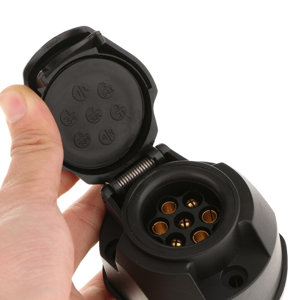 7-- pins aanhangerstekker 12v autostekker 7 -weg ronde connector aanhanger vrachtwagen stekkers