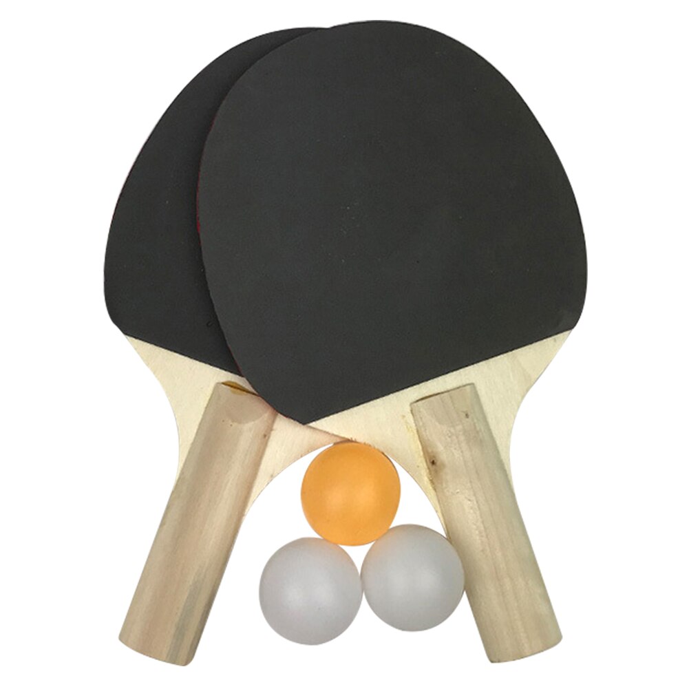 School Wear Resistant Kids Powerful Table Tennis Set 2 Rackets Playground 3 Balls Home Sports Equipment Training Beginners