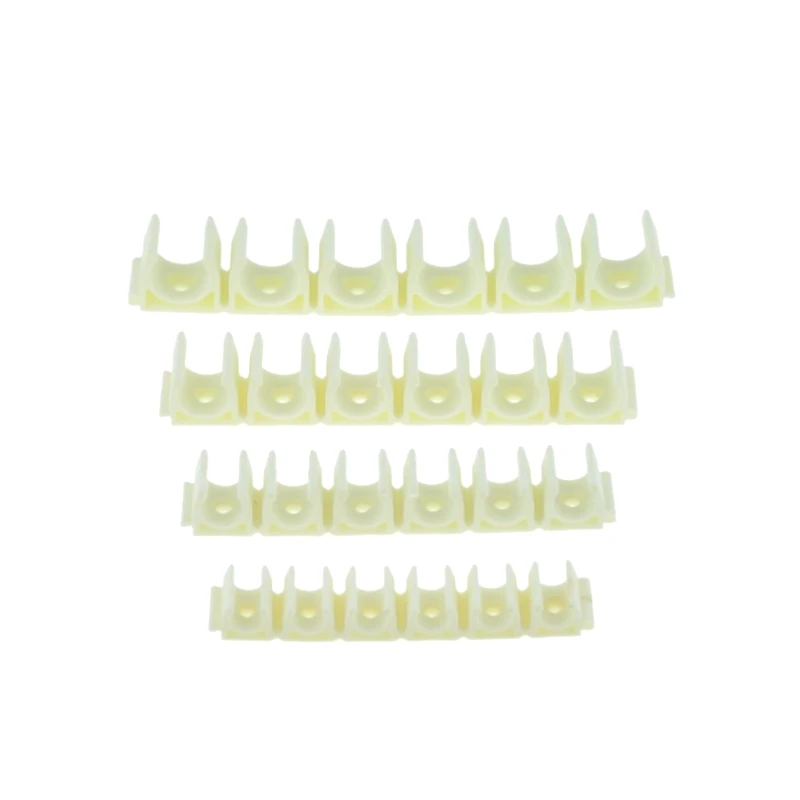 Abrazadera de fijación de manguera de aire de tubo neumático, 6 vías, 4mm, 6mm, 8mm, 10mm, 12mm, soporte de tubería de agua, tubo de compresor de Gas, Clip de flujo de desviación: Blanco / 1 / 8 pulgadas