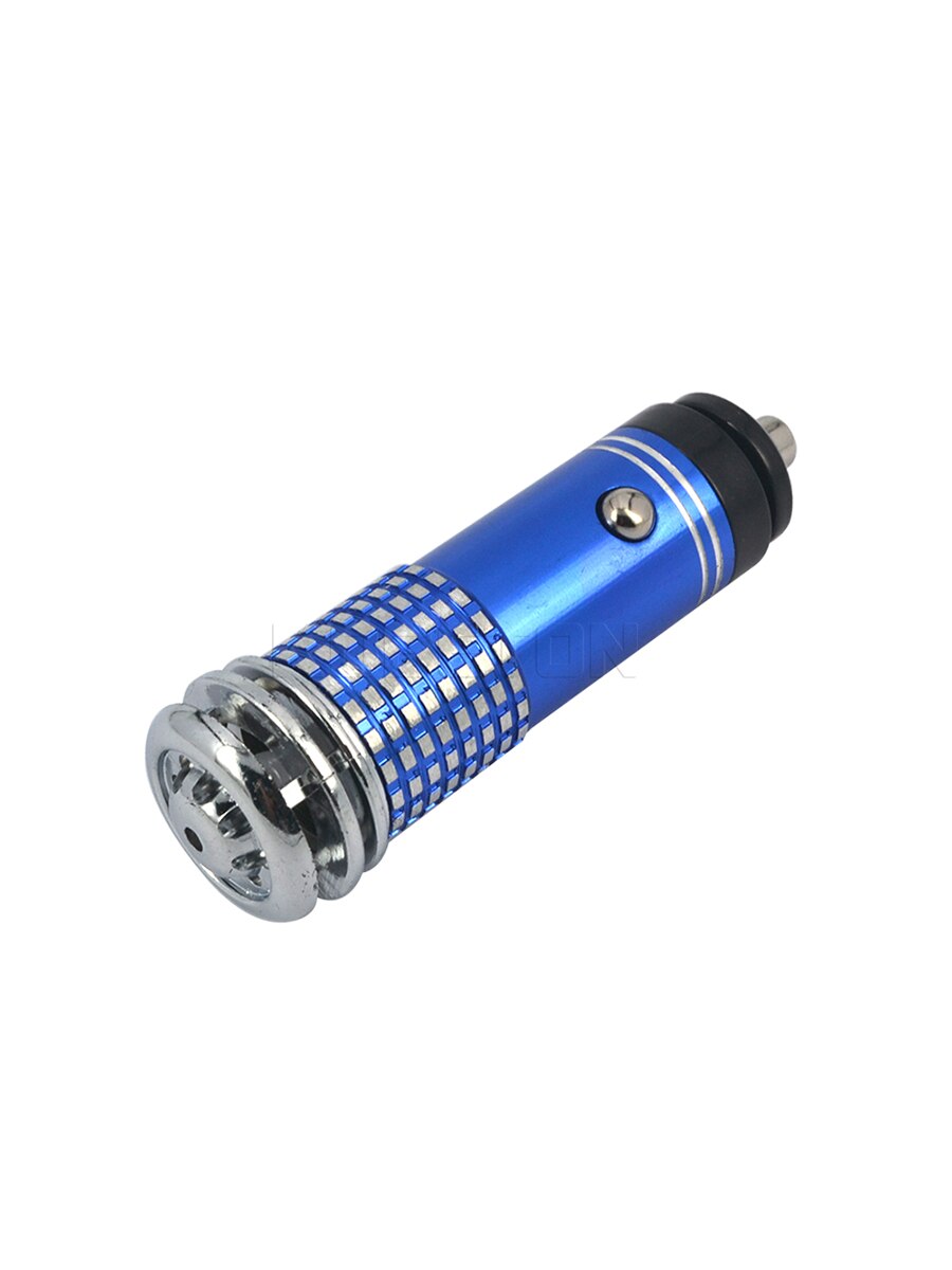 100% vero veicolo purificatore d'aria 12V mini deodorante auto auto aria fresca anione purificatore ionico barra di ossigeno ozono ionizzatore detergente: Blu