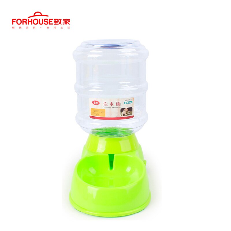 Comedero de perro automático para mascotas, tazón de viaje, alimentador de alimentación, fuente de beber para gatos y perros, dispensador de agua, tazón de comida para perros: green water feeder