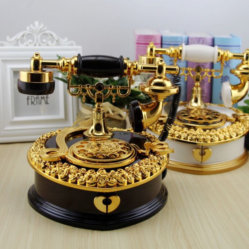 Heart-shaped Telephone Ornaments Jewelry Box Home Decoration