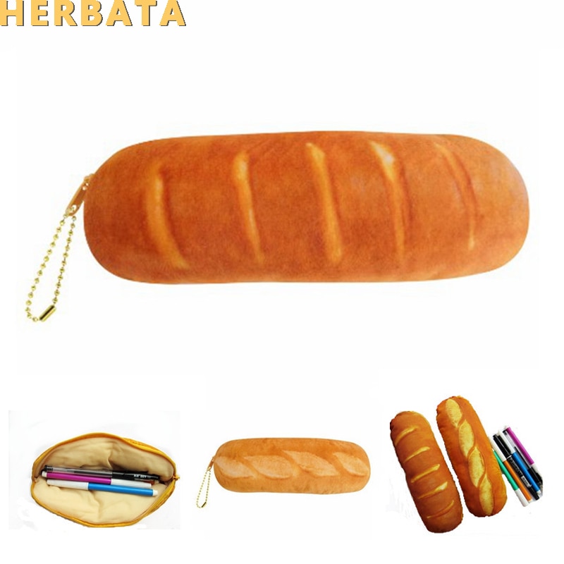 Simulate bread idea pencil case stationery admission package multifunction pen bag purse handbag school supplies Cartuchera