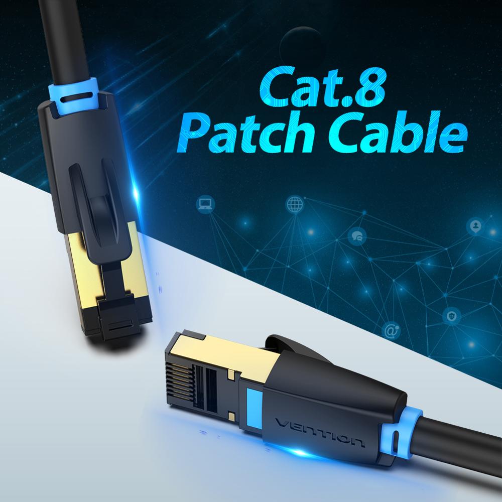 Ventie Cat8 Ethernet Kabel Rj 45 Netwerk Kabel Utp Lan Kabel Kat 8 RJ45 Patch Cord 10M/15M/20M Voor Router Laptop Kabel Ethernet