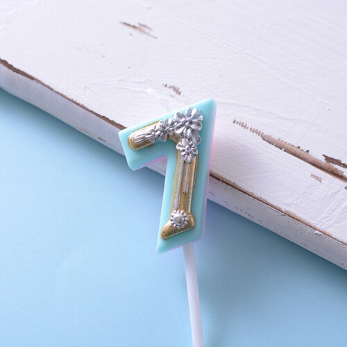 fleur anniversaire bougie gâteau décoration numérique romantique adulte fille gâteau bougie: 7