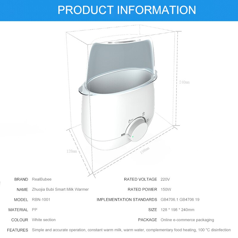 Portable Double Feeder Food Warm Sterilizer Thermostat Baby Feeding Bottle Warmer Heater Universal Baby Bottle Warm Milk Warmer
