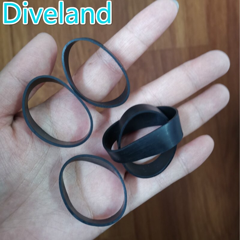 Sort farve gummi fastgørelsesbånd til 5cm bælter vægt bælte 32mm indre diameter dykning wing back pad tilbehør