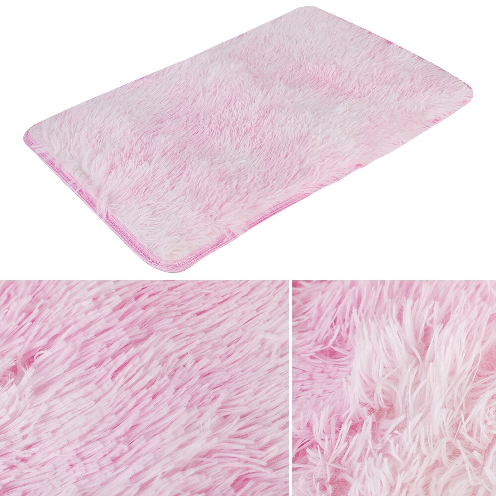 Tapis en peluche enfants lit chambre tapis de sol moelleux fenêtre chevet décor à la maison tapis doux velours tapis dégradé solide tapis: G302022A