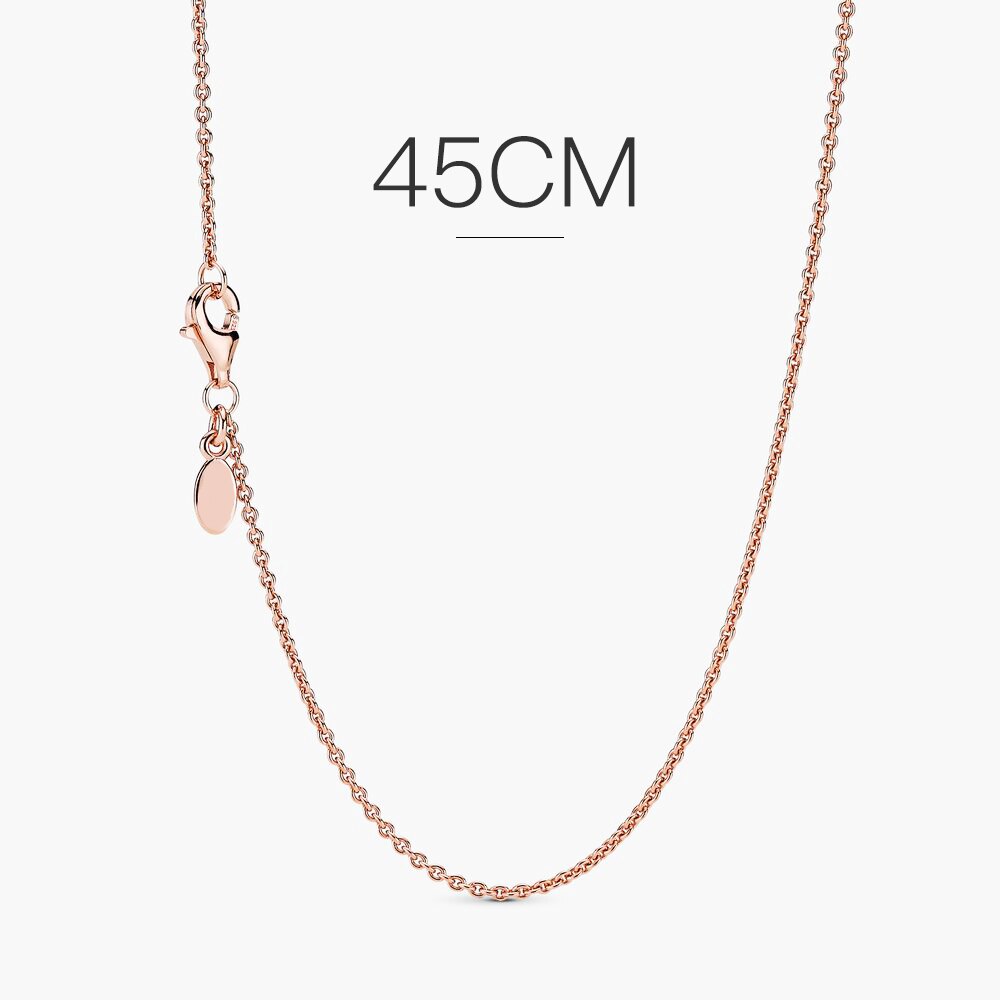 925 sterling zilveren kettingen zilver roségoud klassieke kreeftensluiting ketting geschikt voor vrouwen diy met decoratie
