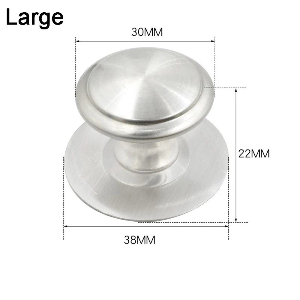 Manija de cajón sin perforaciones, manija redonda autoadhesiva de acero inoxidable, gancho de pared para puerta de ventana de armario de cocina, 1/3 Uds.: 6XL / YELLOW