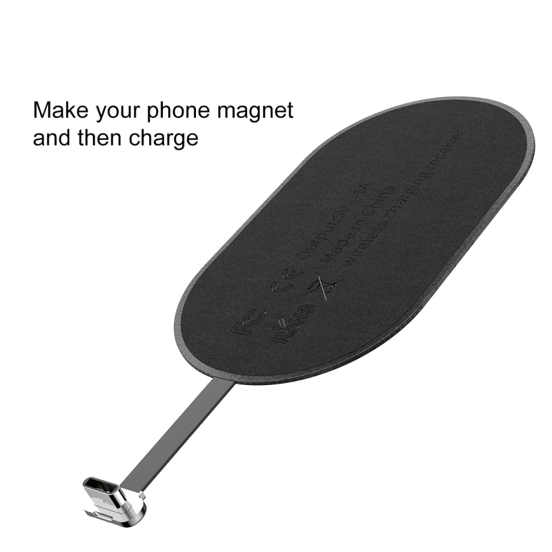 Baseus qi trådløs oplader modtager til iphone 7 6 5 samsung  a5 7 trådløs opladningsmodtager til xiaomi 5 6 redmi 4x oneplus lg