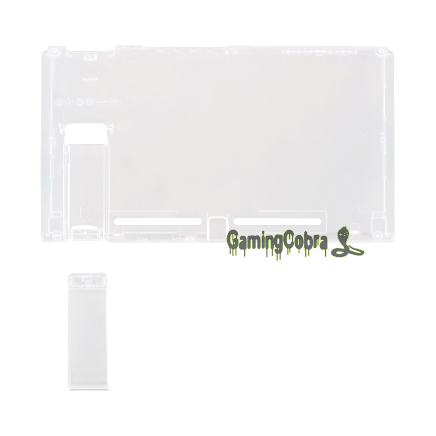 Custom Transparant Clear Console Back Plaat DIY Behuizing Shell Case voor Nintendo Switch Console met Kickstand
