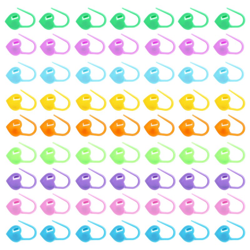 500Stck bunt Sicherheit Stifte Plastik Clips Marker Stifte Pro Stricken überqueren Stich Halter Handwerk DIY Nähen Bausatz Brosche Zubehör