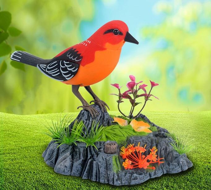 Chirping Dancing Bird with Motion Sensor Activation, Singing Chirping Birds Toy: 510B