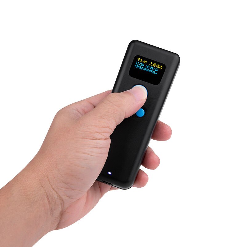 Portatile 1D CCD bluetooth scanner di codici a sbarra con la memoria lettore di codici a sbarra con la modalità di memorizzazione di codici a sbarra senza fili scanner con Schermo