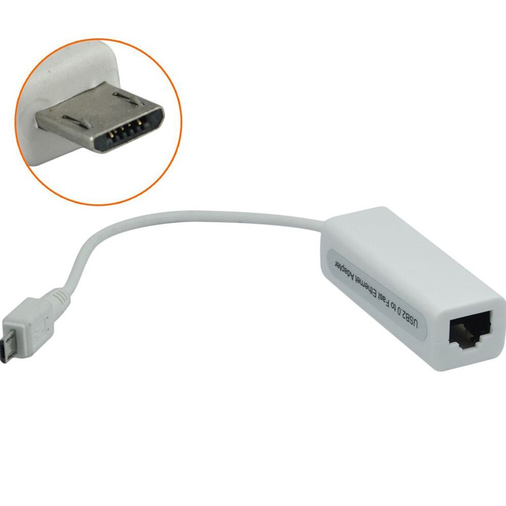Draagbare Stabiele Tablet Pc Lan Hoge Snelheid Duurzaam Micro Usb Naar RJ45 Netwerkkaart Ethernet Bedrade Adapter RD9700 Chip Voor android
