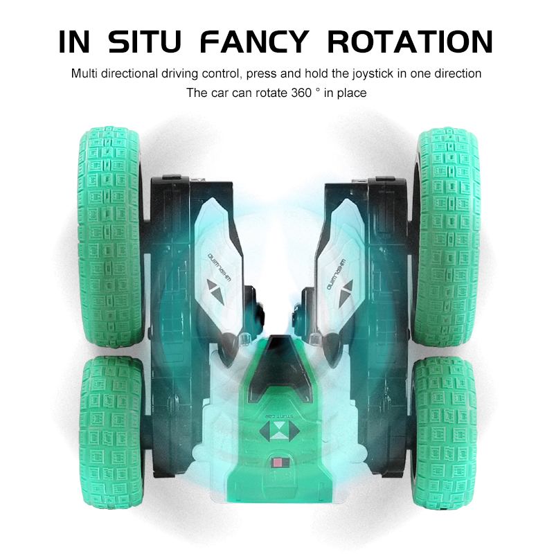 1:28 2.4G RC Stunt Car 360 Degree Rolling Double-sided Stunt Car Four-channel Drift Remote Control Vehicle Toy For Children