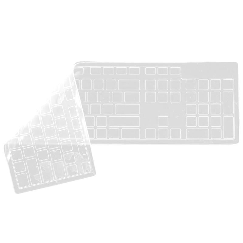 For Dell Inspiron Aio Kb216 Kb216P Kb216T KM636 All-In-One Pc Desktop Pc Waterproof Dustproof Protector Skin Keyboard Cover: Transparent