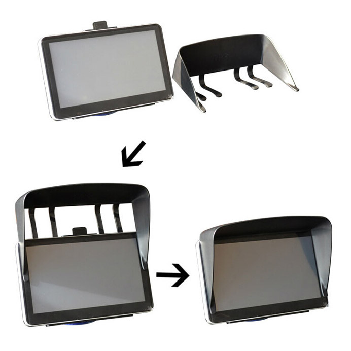 7 inch Car GPS Sun Shade Sunshade Visor Anti Glare 7" Shield Cover Blind For Garmin Nuvi TomTom Sat Nav Anti Glare