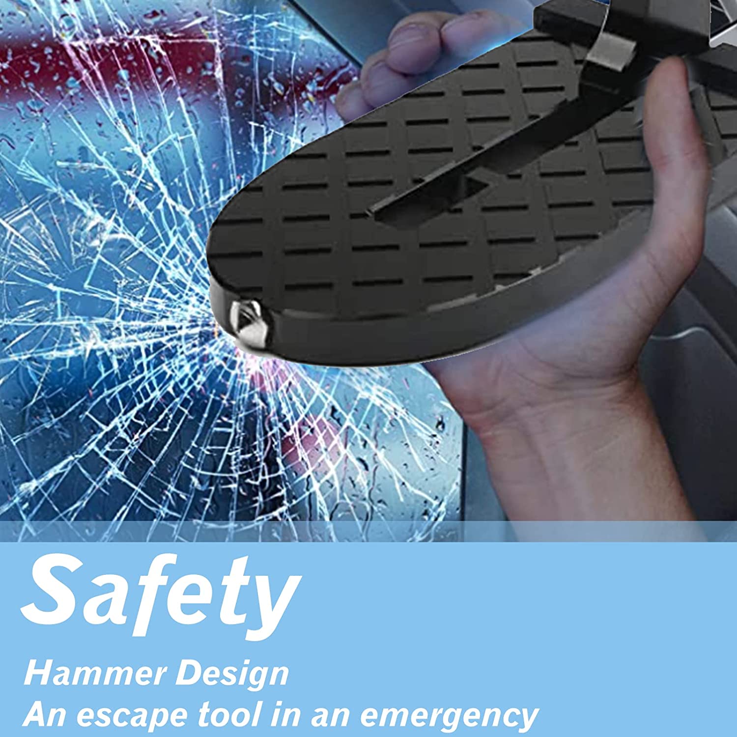 Auto Gear Door Step Easy Access to Roof Supports Both Feet Foldable Car Roof Rack Step Glass Breaker Safety Hammer Hook Pedal