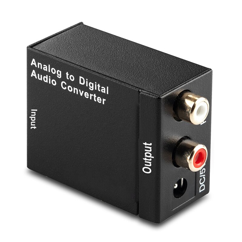 Digital to Analog Audio Converter Digital Optical Coaxial Toslink Signal Digital Coaxial or Toslink Optical to Stereo RCA Audio