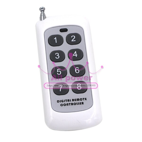 220V 1CH Radio Wireless Remote Control Switch 8 Receiver&2 transmitter Learning Code light lamp LED ON OFF Output Adjusted mini