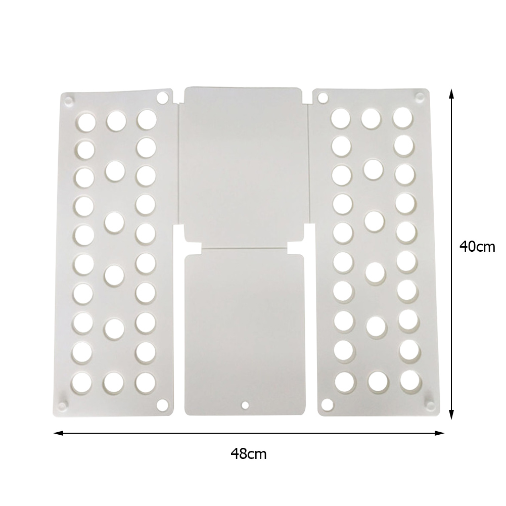 Planche à plier les vêtements pour adultes et enfants, pliage de dossier en plastique pratique détacha toutes les tailles pliage rapide des vêtements t-shirts: White for Kid