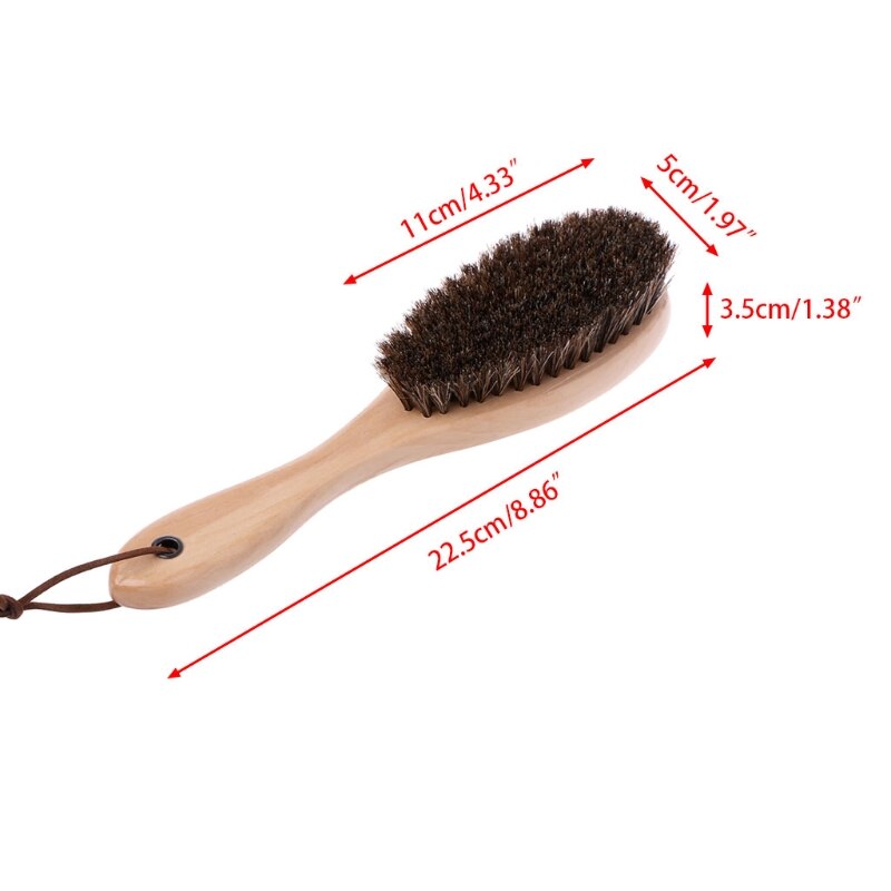 Genuine Horsehair Brush Boot Shoe Shine Cleaner Po... – Grandado