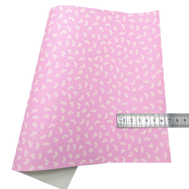 Regenbogen Streifen klobig funkeln Leder Herzen Ostern Eier Gedruckt Synthetische Leder Welle GELEE Blätter Für BöGen DIY 21x29CM Q794