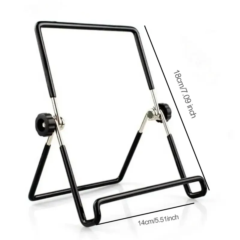 Foldable Adjustable Phone Tablet Stand Desktop Holder Mount Adjustable Desk Support Flexible Phone Stand: black