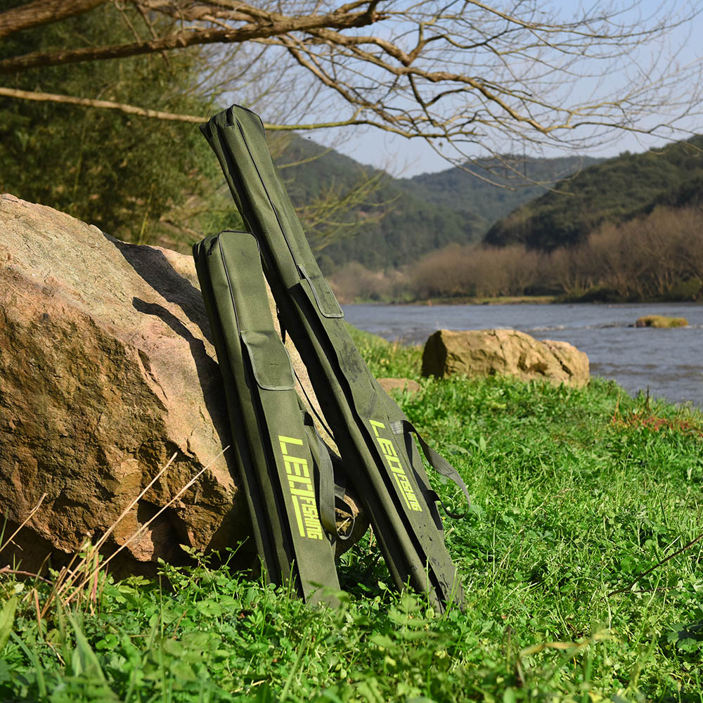 Portable Fishing Bag Backpack 100cm/150cm Foldable Multifunction Fishing Rod Bag Reel Rod Cover For Fishing Tackle Tools box