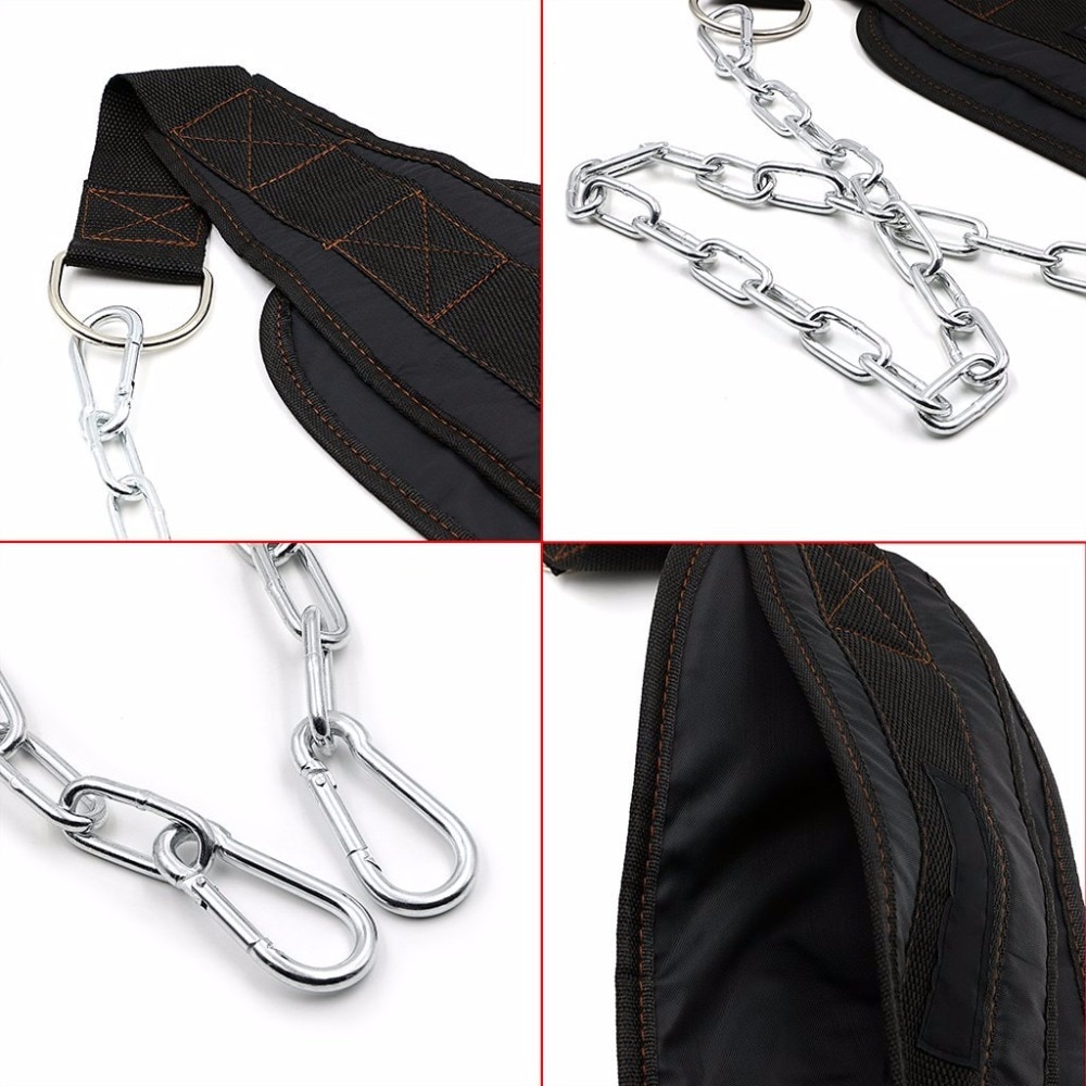 Gewichtheffen Riem Met Ketting Crossfit Home Gym Apparatuur Pull Up Riem Voor Powerlifting Fitness Bodybuilding Krachttraining
