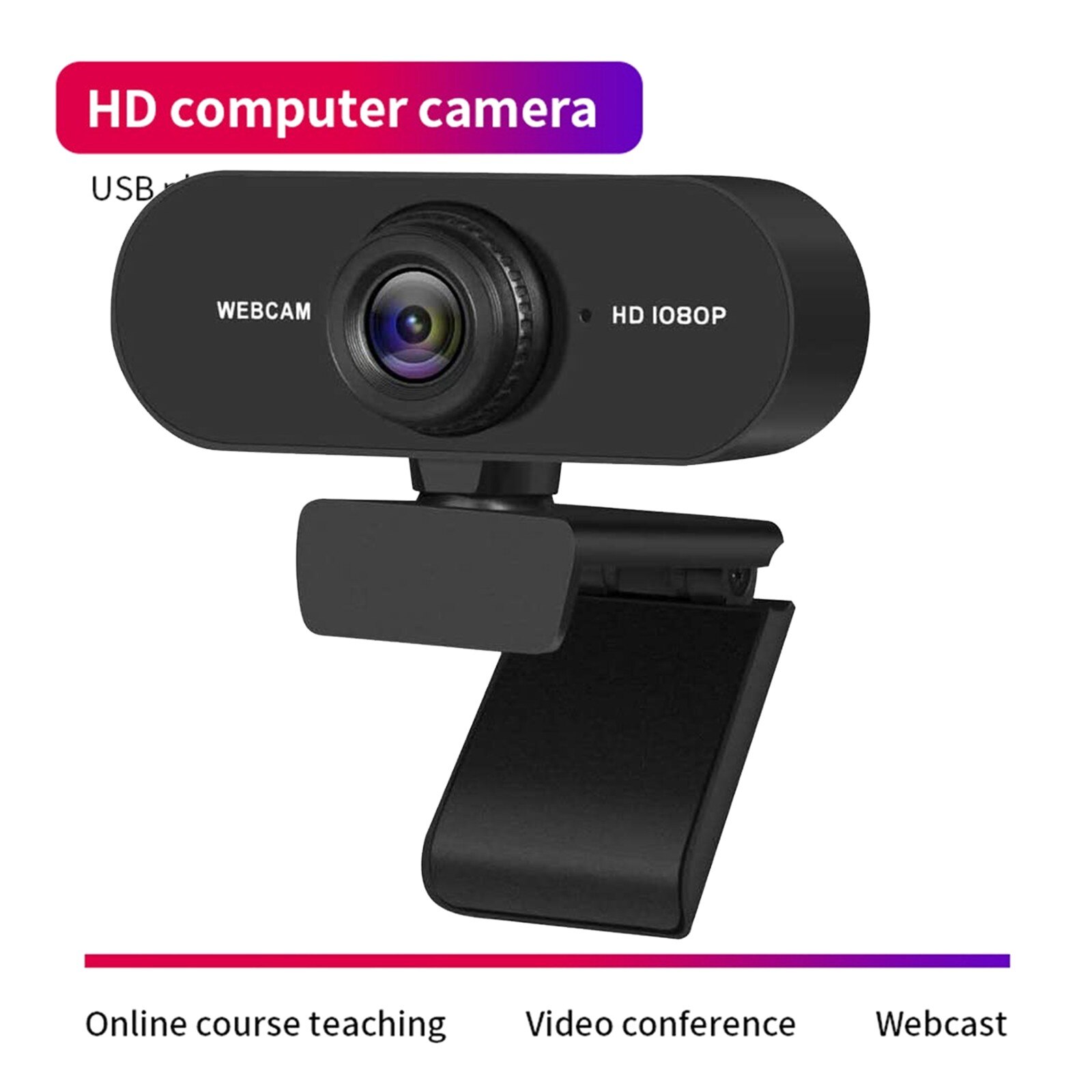 Micro Usb 2mp Webcam Full Hd 1080p Auto Focus Webcam With High-end Microphone Usb Camera For Pc Laptop Web Cam Video Calling