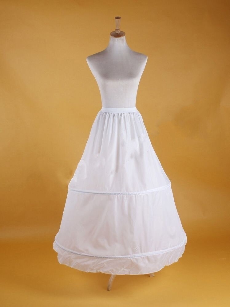 Falda de aro nupcial, accesorios de enagua de boda, crinolina, antideslizante, blanco: 2
