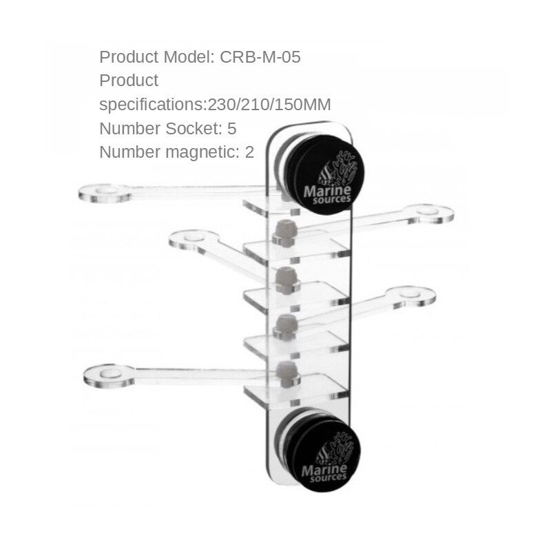 Fontes Marinhas De Aquário Acrílico Coral Magnético Frag Suporte De Tomada Suporte Para 15Mm De Espessura De Vidro