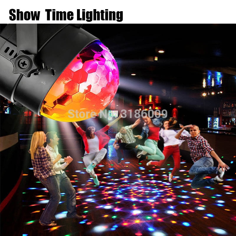 Mini dj led disco RGB 3 W crystal magic ball voeding door USB gebruik voor home party kinderen gelukkig dance dj disco licht