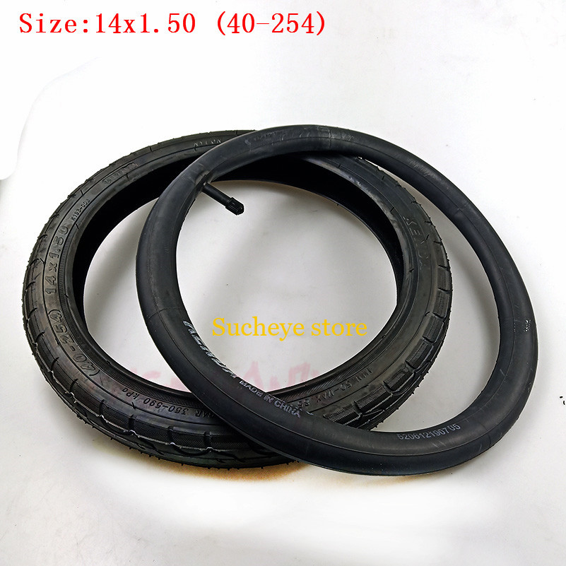 Bicycle Tyre 40-254 14X1.50 Tyre Inner Tube Bicycle Fitting 14 Inch Folding Bicycle Bike Kids Bike Wheel Tire Tire