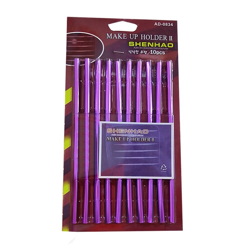 10 stk u formet bil luft outlettrim strip udløb klinge farverige dekorative strips bil interiør tilbehør auto produkter: Lilla