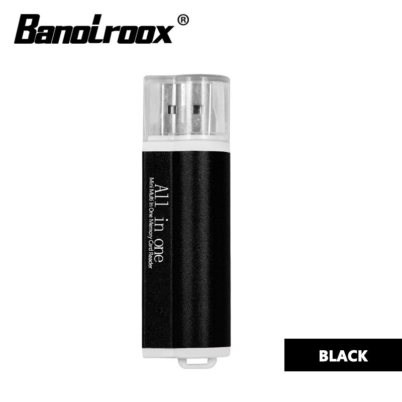 assurance Card Reader for Micro SD card TF M2 MMC MS PRO DUO usb SD Adapter 4 in 1 Micro USB 2.0 Memory Card Reader: black