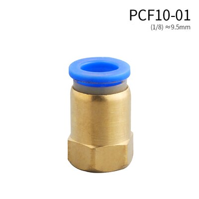 PCF Air Pipe Fitting Pneumatic Fitting Quick Coupling is used for 4 6 8 10 12mm hose 1/8" 3/8" 1/2" 1/4" BSP female thread: PCF10-01