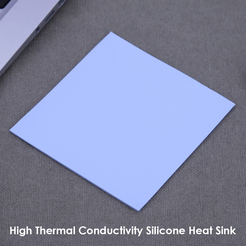 Lámina térmica de silicona para ordenador, almohadilla térmica conductora de refrigeración, disipador de calor, Chip gráfico, PC, CPU, 1/2mm, 100x100mm