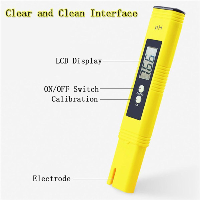 Digitale PH Meter Water Tester PH Pen Aquarium Zwembaden Wijn Monitor